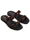Ipanema Glow Trendy Slide - Black/Turtle/Brown