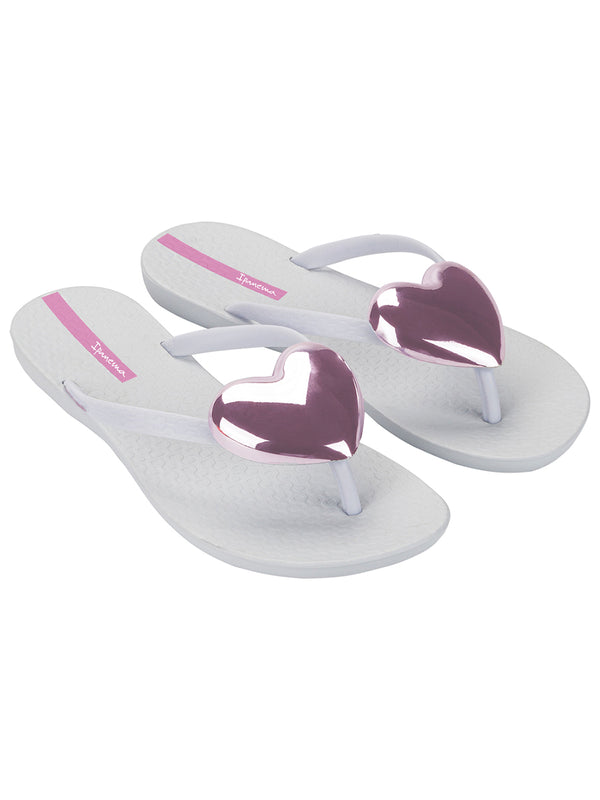 Ipanema Heart - White/ Metallic Pink