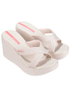 Ipanema High Fashion II Slide - Beige/Glitter/Pink