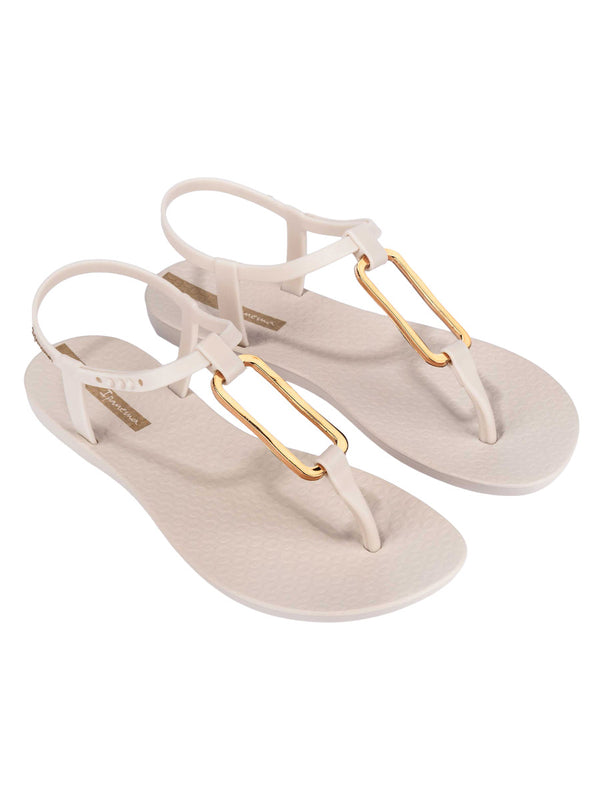 Ipanema Class Modern Sandal Fem - Beige/Gold
