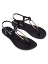 Ipanema Class Modern Sandal Fem - Black/Gold