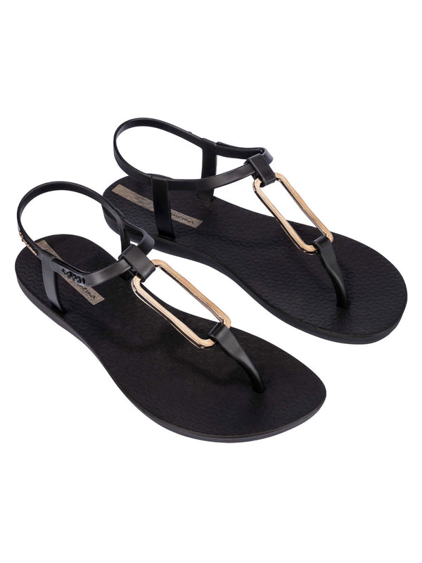 Ipanema Class Modern Sandal Fem - Black/Gold