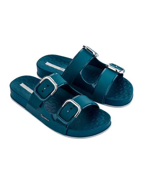 Ipanema Shore Slide Fem - Blue/Blue/Grey