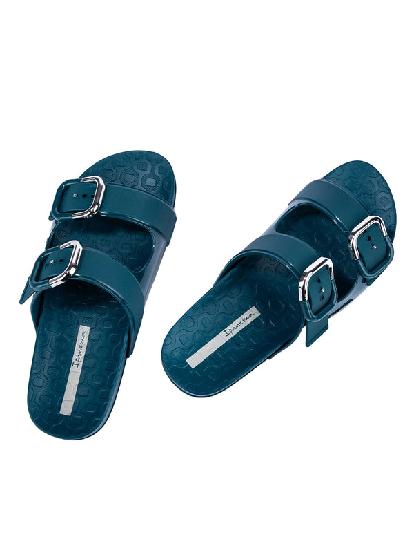 Ipanema Shore Slide Fem - Blue/Blue/Grey