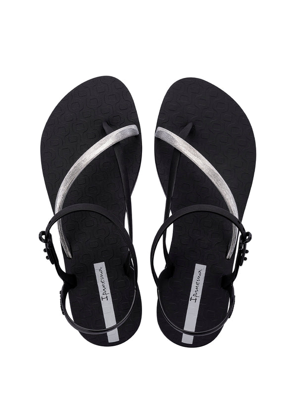 Ipanema Elegant Sandal Fem - Black/ Silver