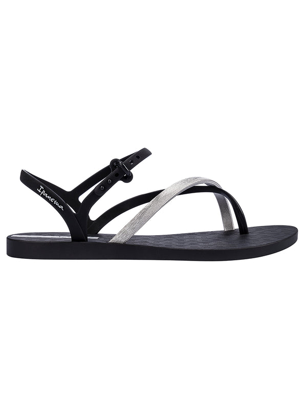 Ipanema Elegant Sandal Fem - Black/ Silver