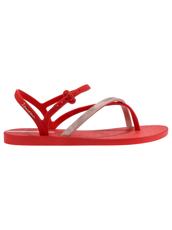 Ipanema Elegant Sandal Fem - Red/Pink Golden/ Pink