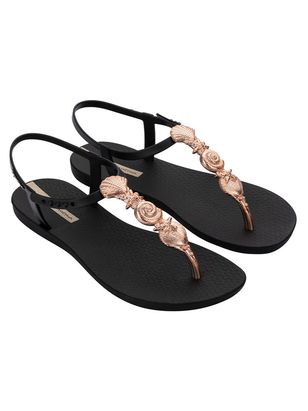 Ipanema Fundo Do Mar Sandal - Black/Gold