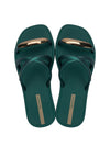 Ipanema Metal Chic Slide - Green/Bronze/Beige