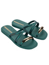 Ipanema Metal Chic Slide - Green/Bronze/Beige