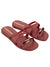 Ipanema Metal Chic Slide - Burgundy/Metallic/Orange