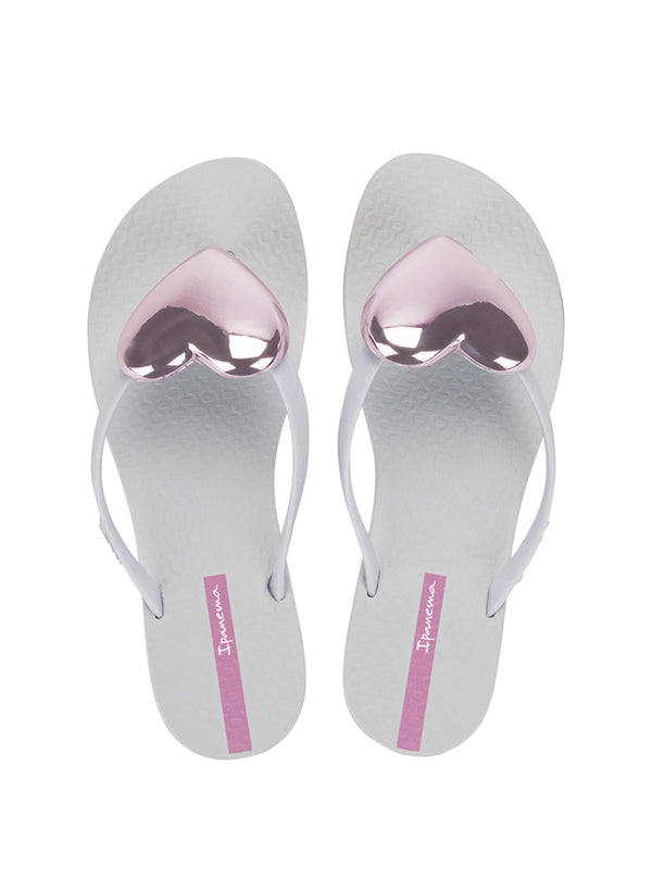 Ipanema Heart - White/ Metallic Pink