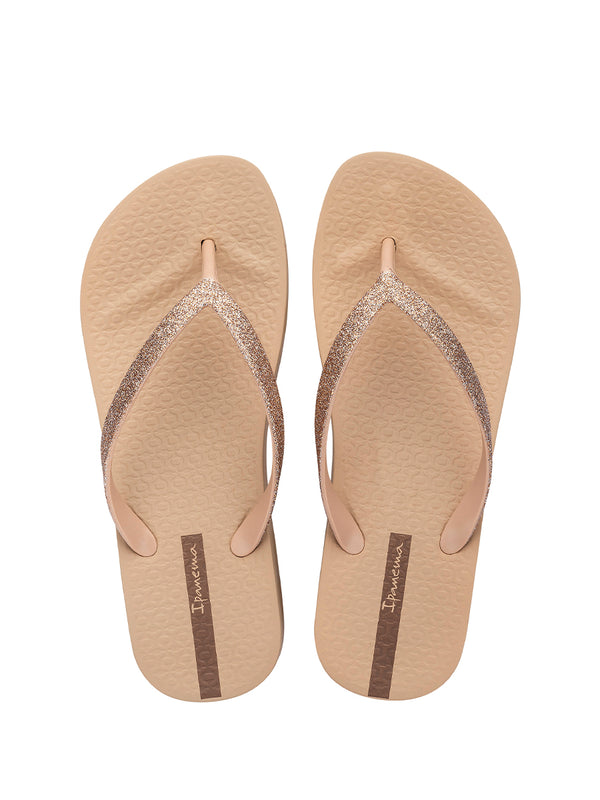 Ipanema Mesh Chic Plat Fem - Beige/Glitter Beige