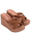 Ipanema High Fashion II Slide - Brown/Glitter/Pink