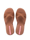 Ipanema High Fashion II Slide - Brown/Glitter/Pink