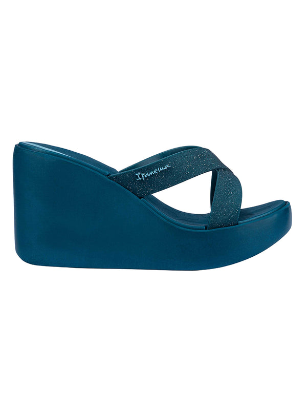 Ipanema High Fashion II Slide - Blue/Glitter