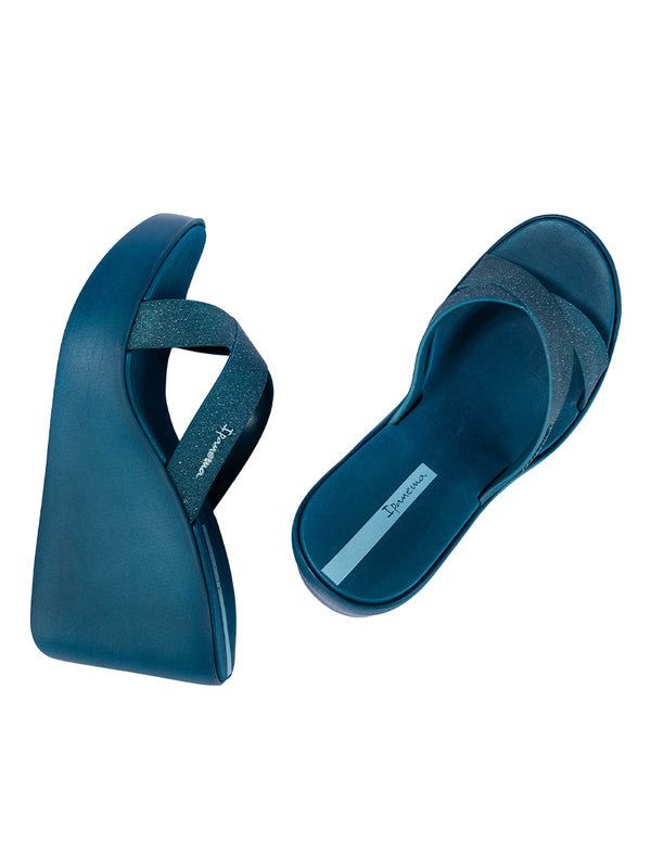 Ipanema High Fashion II Slide - Blue/Glitter