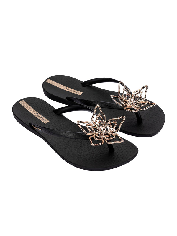 Ipanema Maxi Flower Fem - Black/Black/Gold