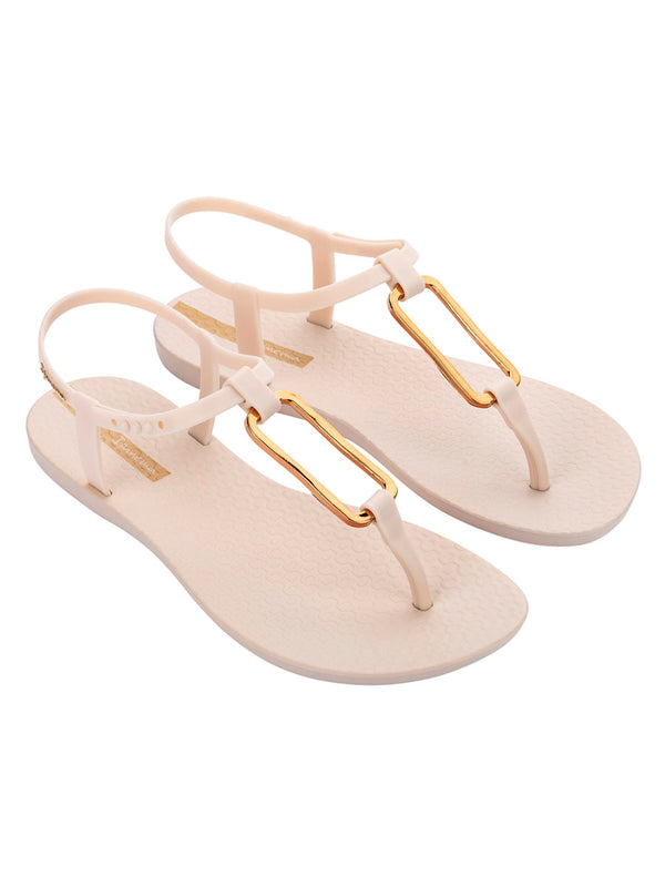 Ipanema Class Modern Sandal Fem - Beige/Gold