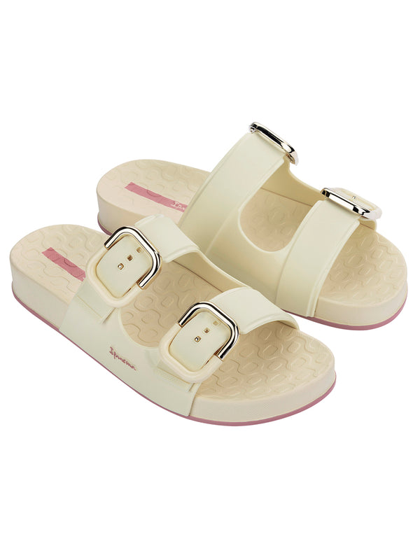 Ipanema Shore Slide - Beige / Beige / Pink