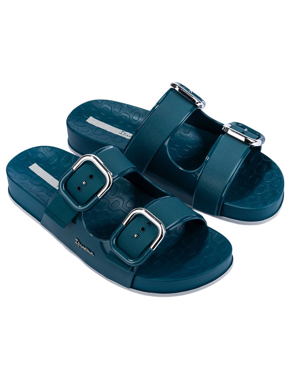 Ipanema Shore Slide Fem - Blue/Blue/Grey