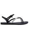 Ipanema Elegant Sandal Fem - Black/ Silver