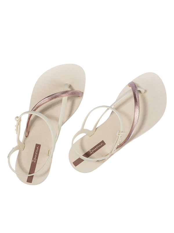 Ipanema Elegant Sandal Fem - Beige/Gold Pink