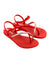 Ipanema Elegant Sandal Fem - Red/Pink Golden/ Pink