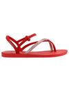 Ipanema Elegant Sandal Fem - Red/Pink Golden/ Pink